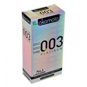 Презервативы Окамото 003 Platinum №10 Супер тонкие - ШТ