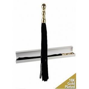 Плетка Luxury Whip 18k-Gold plated Black SH-OULM003