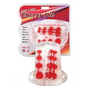 Мастурбатор Dream Toys Cherry Pie прозрачный, 12 см