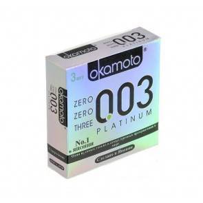 Презервативы Окамото 003 Platinum №3 Супер тонкие - ШТ
