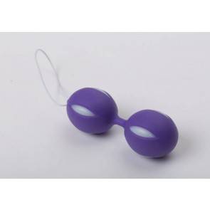 Вагинальные шарики фиолетово-белые 47072-MM