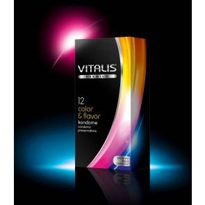 Презервативы VITALIS premium №12 Color & flavor 4135VP