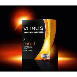 Презервативы VITALIS premium №3 Ribbed 4347VP