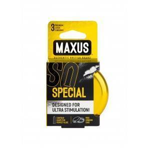 Презервативы точечно-ребристые MAXUS Special №3 ж/к