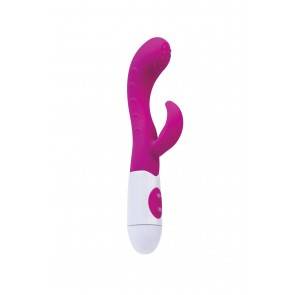 Вибратор с клиторальным стимулятором TOYFA A-Toys Nessy, Силикон, Розовый, 20 см