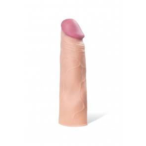 Насадка на пенис TOYFA A-Toys , SoftSkin, Телесный, 16,5 см
