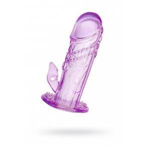 Насадка на пенис TOYFA, TPE, фиолетовая, 13 см