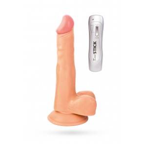 Вибратор TOYFA RealStick Nude реалистичный, 7 режимов вибрации, 17 см