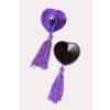 Пэстис Erolanta Lingerie Collection в форме сердец с кисточками однотонные фиолетовые Фиолетовый Erolanta Lingerie Collection