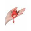 Виброкольцо с хвостиком JOS NICK, силикон, красный, 13,5 см Красный JOS