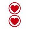 Пестисы "Round Hearts" красные SH-OUNS009RED Красный Shotsmedia