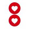 Пестисы открытые"Сердце"красные SH-OUNS004RED Красный Shotsmedia