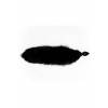 Анальная пробка с черным хвостом чернобурка Ø 6 см Черный Wild lust