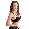 Бралетт Erolanta Lora с воланами с застежкой спереди, черная (42-44) Черный Erolanta Lingerie Collection