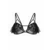 Бралетт Erolanta Lora с воланами с застежкой спереди, черная (42-44) Черный Erolanta Lingerie Collection