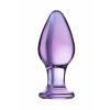Анальная втулка Sexus Glass, стекло, розовая, 10 см, Ø 4 см Розовый Sexus Glass