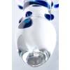 Анальная втулка Sexus Glass, стекло, прозрачная, 14 см, Ø 3,5 см Прозрачно-синий Sexus Glass