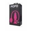 Надувная анальная втулка TOYFA POPO Pleasure с вибрацией, силиконовая, розовая, 10 см Розовый POPO Pleasure by TOYFA