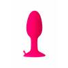 Анальная втулка TOYFA POPO Pleasure со стальным шариком внутри, силиконовая, розовая, 7 см Розовый POPO Pleasure by TOYFA