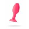 Анальная втулка TOYFA POPO Pleasure со стальным шариком внутри, силиконовая, розовая, 10,5 см Розовый POPO Pleasure by TOYFA