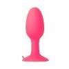 Анальная втулка TOYFA POPO Pleasure со стальным шариком внутри, силиконовая, розовая, 10,5 см Розовый POPO Pleasure by TOYFA