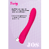Нереалистичный вибратор JOS Twig, 5 режимов вибрации, силикон, розовый, 20,5 см, Ø 3,4 см JOS