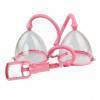 Двойная вакуумная помпа для груди Baile BI-014091-1 Прозрачный/Розовый Baile
