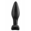 Минивтулка анальная Mini Silicone Plug черная PipeDream