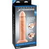 Фаллоимитатор поясной полый 25 см. Silicone Hollow Extension телесный PipeDream