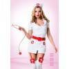 Эротический костюм Le Frivole "Похотливая медсестра" белый 02210 SM Белый, Красный Le Frivole Costumes