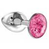 Анальная пробка со стразом Diamond Pink Sparkle Small 4009-03Lola Розовый Lola Games Diamond