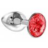 Анальная пробка со стразом Diamond Red Sparkle Small 4009-06Lola Красный Lola Games Diamond