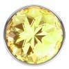 Анальная пробка со стразом Diamond Yellow Sparkle Small Желтый Lola Games Diamond