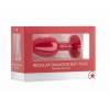 Анальная пробка со стразом OUCH! Regular Diamond Butt Plug Red SH-OU181RED Красный Shotsmedia
