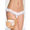 Трусики открытые кружевные белые-S/M SoftLine Collection