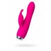 Вибратор с клиторальным стимулятором Erotist Fay, силикон, розовый, 17 см Розово-серебристый Erotist