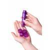 Мини вибратор Erotist Adult Toys с насадками, ABS пластик, фиолетовый, 11 см Сиреневый Erotist