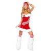 Эротический новогодний костюм Le Frivole "Снегурочка Candy" красный 02436 SM Le Frivole Costumes