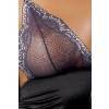Комбинация и стринги черно-серые ASHLEY CHEMISE-S/M Casmir