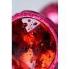 Анальный страз, TOYFA Metal, красный, с кристаллом цвета рубин, 7,2 см, Ø2,8 см, 50 г Красный Metal by TOYFA
