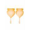 Менструальная чаша Satisfyer Feel Good, 2 шт в наборе, Силикон, Оранжевый Satisfyer