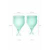 Менструальная чаша Satisfyer Feel Secure, 2 шт в наборе, Силикон, Зеленый Satisfyer