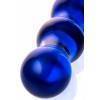 Двусторонний фаллоимитатор Sexus Glass, стекло, синий, 20,5 см Синий Sexus Glass
