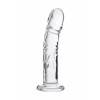 Нереалистичный фаллоимитатор Sexus Glass, Стекло, Прозрачный, 18,4 см Прозрачный Sexus Glass