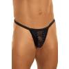 Стринги мужские со стразами черные-S/L SoftLine Collection