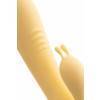 Вибратор с клиторальным стимулятором Flovetta by Toyfa Aster, силиконовый, желтый, 22 см Flovetta by Toyfa