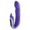 Вибратор с клиторальным стимулятором фиолетовый силикон Toy Joy