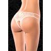 Стринги женские белые с доступом 2709-1-42-44 FlirtOn