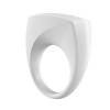 Эрекционное кольцо OVO современной формы с ультрасильной вибрацией, влагостойкое, силиконовое, белое Белый OVO