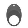 Эрекционное кольцо OVO динамичной и современной формы с ультрасильной вибрацией, силиконовое, серое Серый OVO